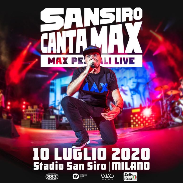 Max Pezzali in concerto a San Siro il 10 luglio 2020