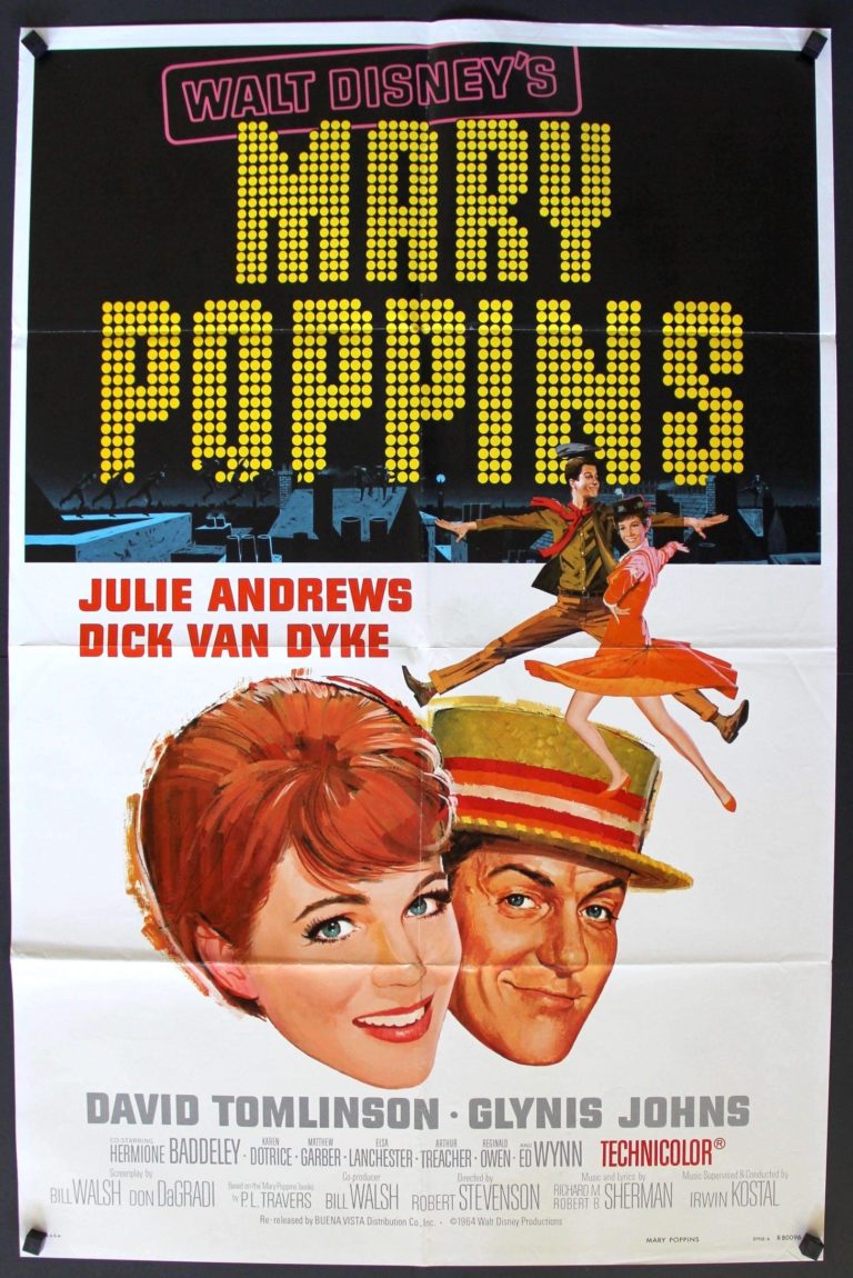mary poppins locandina con Julie Andrews