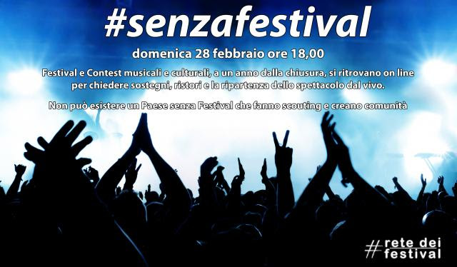#SenzaFestival, il 28 febbraio l’evento a sostegno dell’intrattenimento
