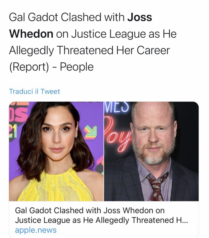 Joss Whedon Gal Gadot