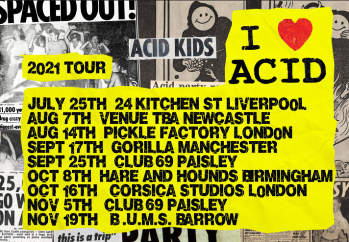 Tornano gli I Love Acid: ecco le date del nuovo tour