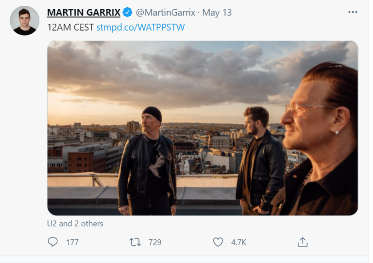Martin Garrix feat. Bono-We Are The People: musica Euro 20