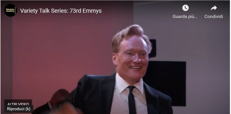 Conan O’Brien diventa virale: il video della sua reazione durante gli Emmy