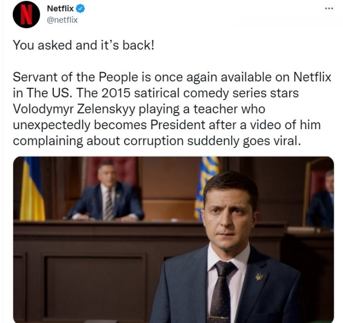 Servant to the People: la serie TV di Zelensky è ora su Netflix