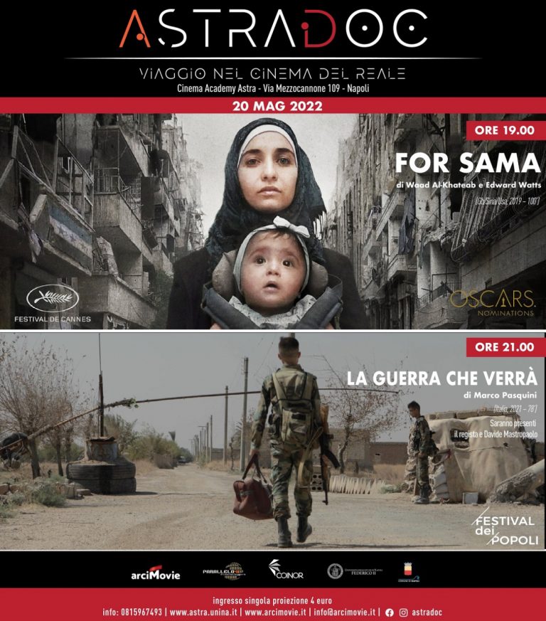 Astradoc: due documentari sulla guerra in Siria venerdì 20 maggio