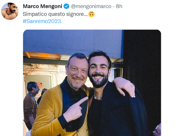 MARCO MENGONI a Sanremo con Due Vite