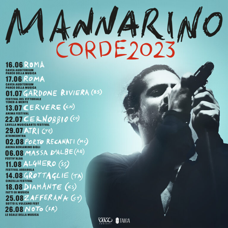 MANNARINO ANNUNCIA IL TOUR “CORDE 2023”