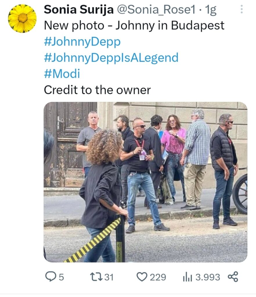 Modigliani: al via le riprese a Budapest del film di Johnny Deep