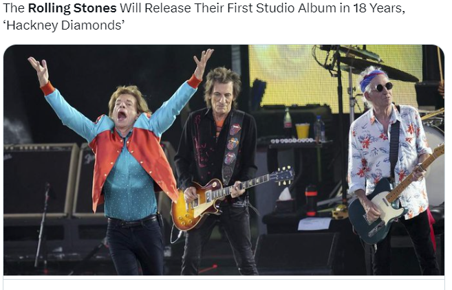 Hackney Diamonds: I Rolling Stones annunciano il primo album in studio dopo quasi due decenni