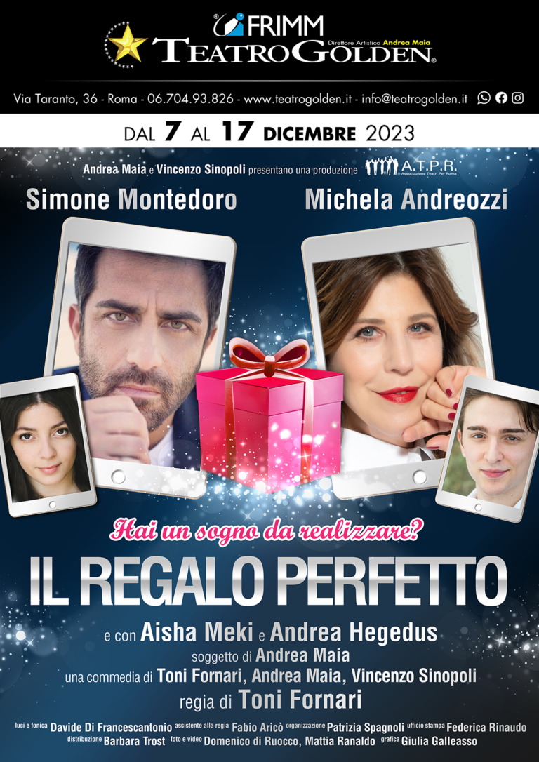Al Golden debutta “Il Regalo Perfetto” con Simone Montedoro e Michela Andreozzi