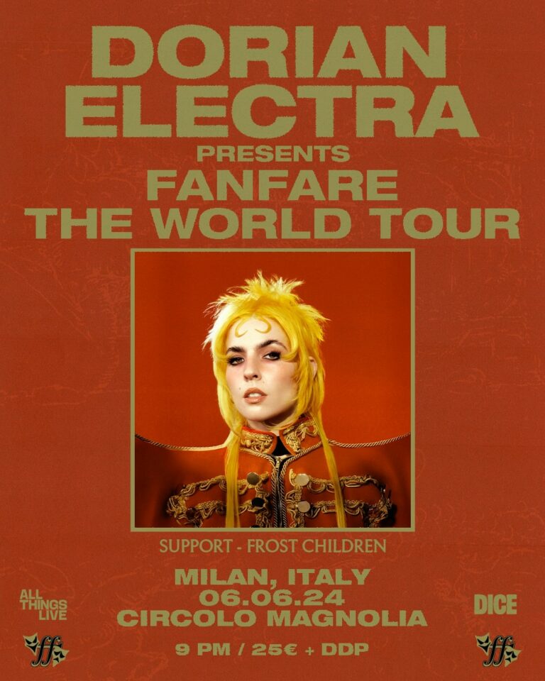DORIAN ELECTRA torna in Italia in occasione del Fanfare The World Tour