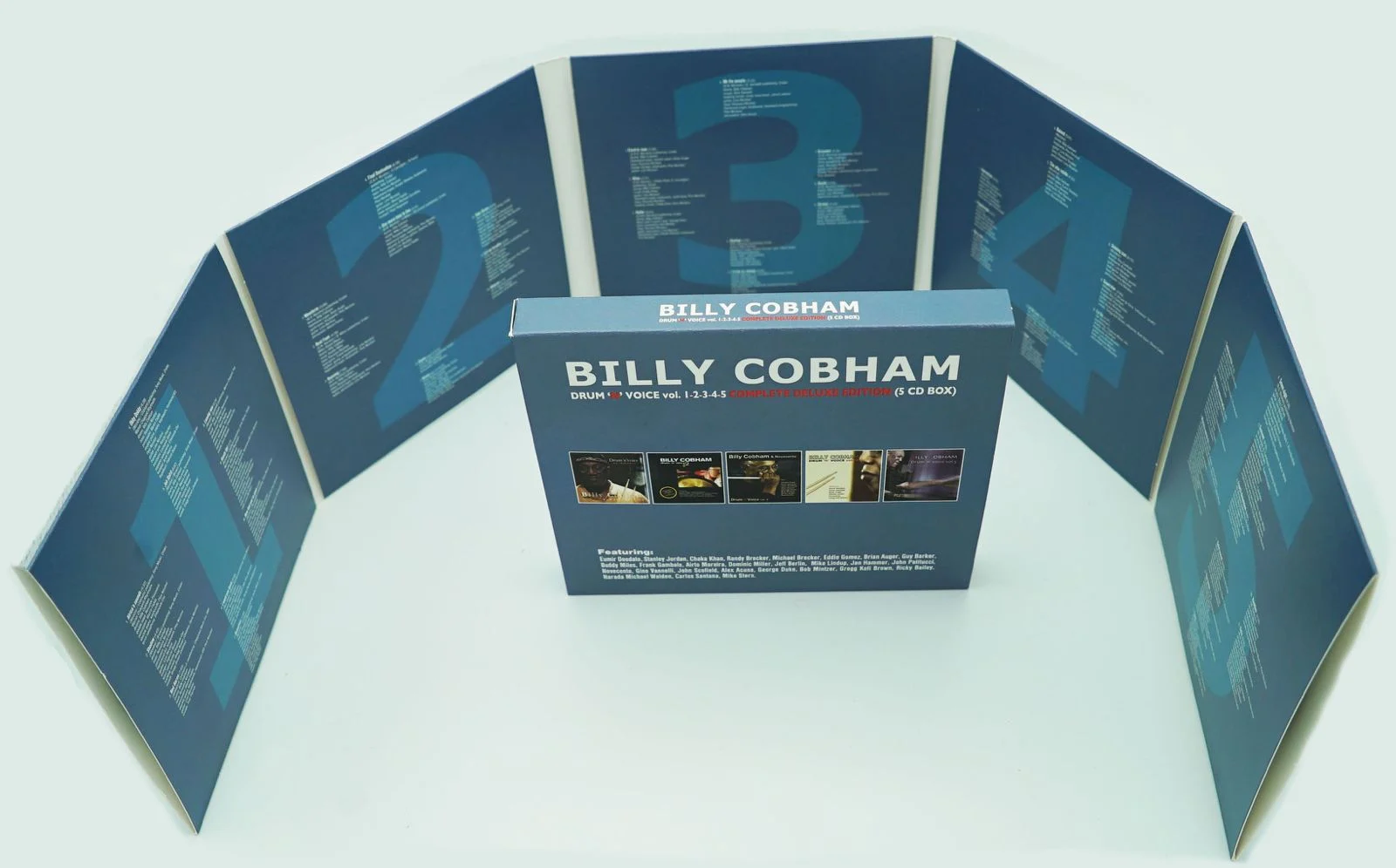 BILLY COBHAM esce il 10 maggio con “DRUM ‘N’ VOICE VOL 1 2 3 4 5: COMPLETE DELUXE EDITION 5CD”
