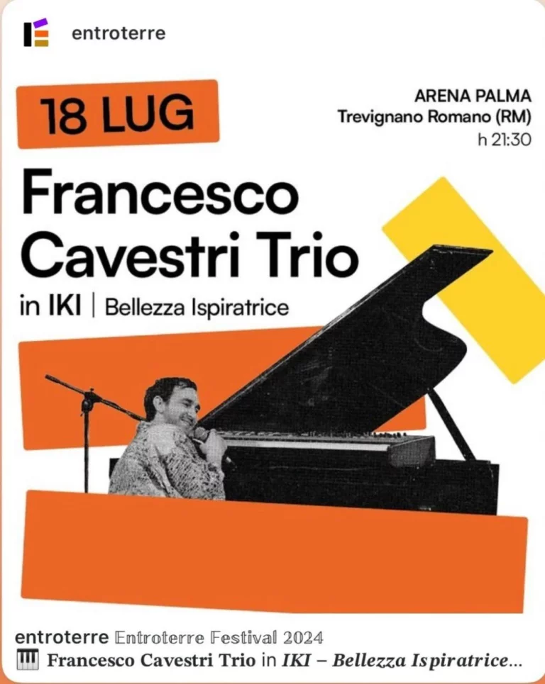 FRANCESCO CAVESTRI in concerto all’ENTROTERRE FESTIVAL il 18 luglio