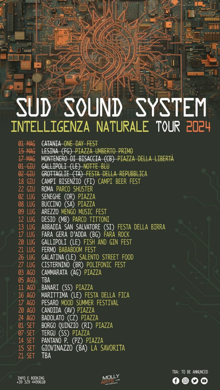 SUD SOUND SYSTEM fuori con INTELLIGENZA NATURALE