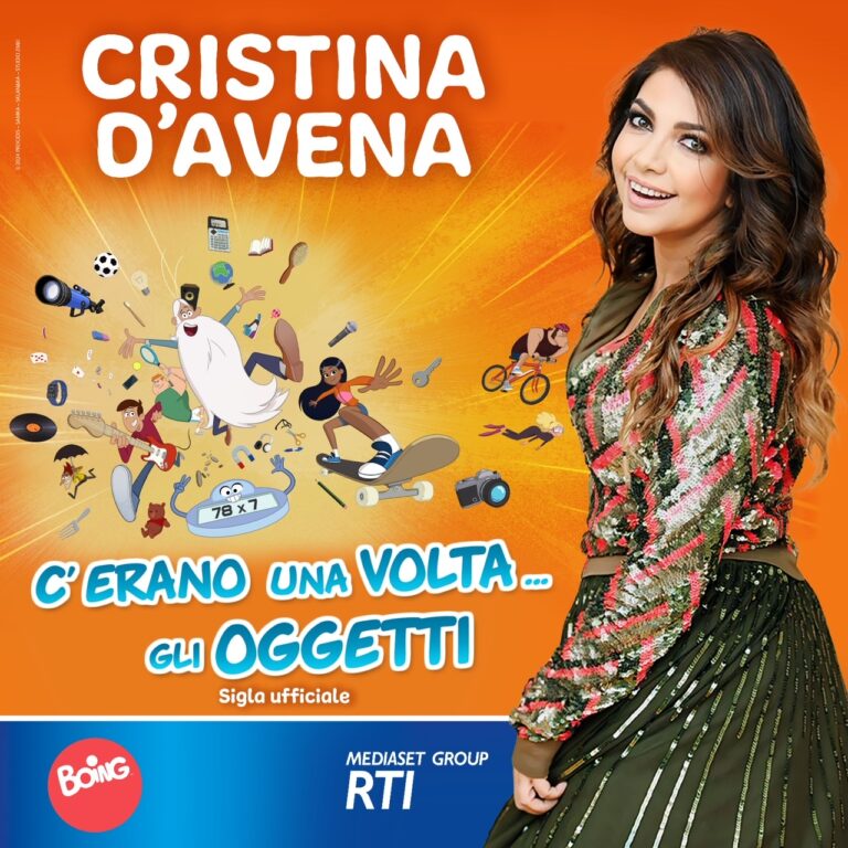 CRISTINA D’AVENA fuori oggi 5 agosto la sigla di “C’erano una volta…gli oggetti”