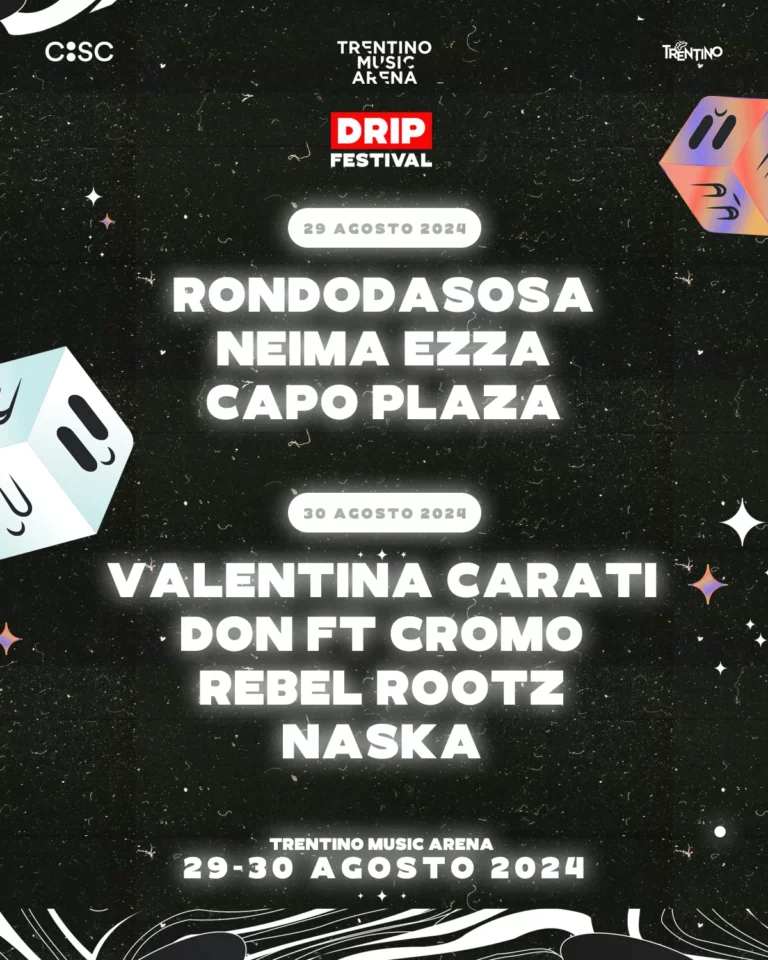 Line up definitiva de DRIP FESTIVAL