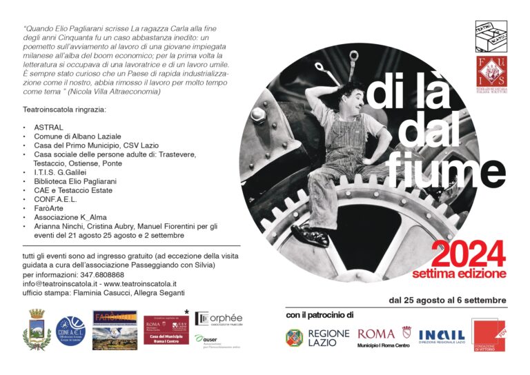 Al via oggi il festival DI LÀ DAL FIUME