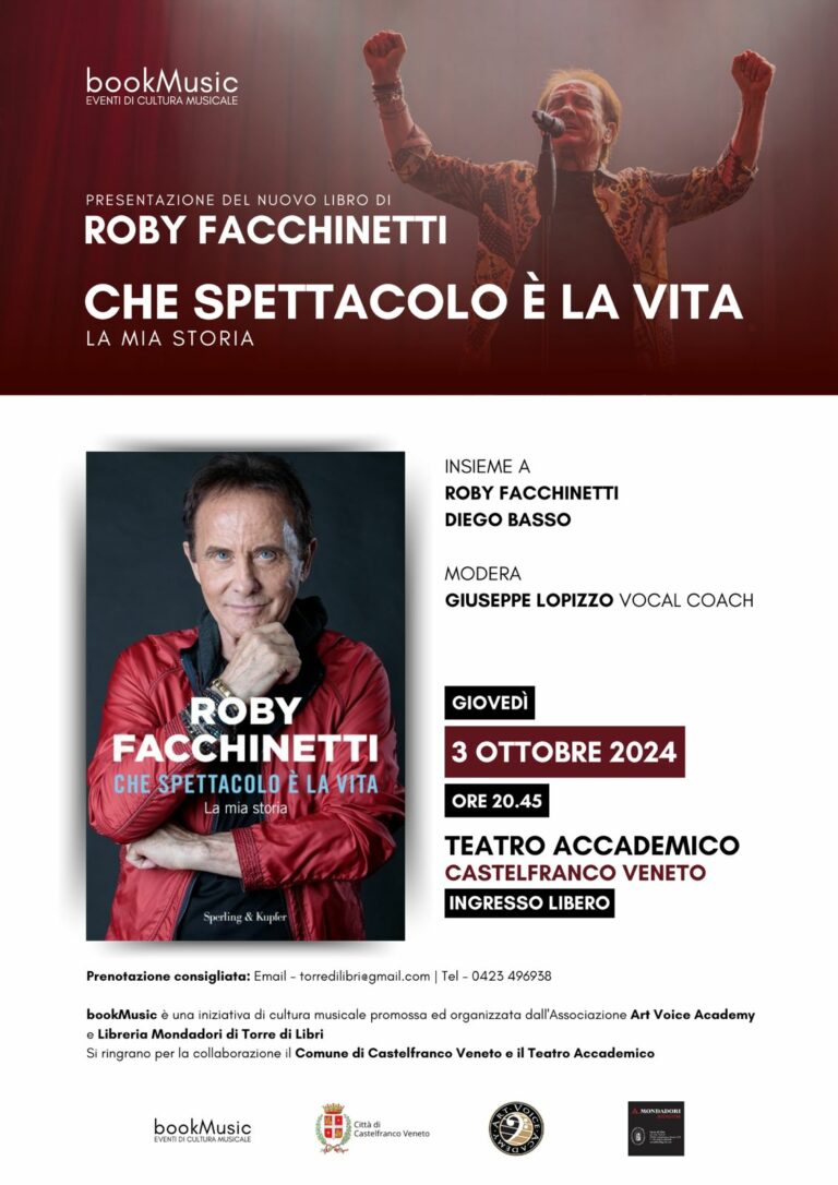 Roby Facchinetti presenta “Che Spettacolo è la vita. La mia storia”